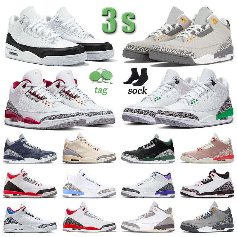 

Jumpman 3s Tinker Basketball Shoes j 3 J3s Mesn Woemens Lucky Green Knick s Rivals Black Cement White Cool Grey Racer Blue Jth Nrg Dark Iris, X27 36-47 white cement