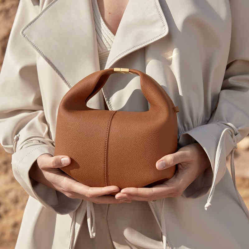 

Cosmetic Bags Cases Cross Body handBags French Polene Bento Bag women shoulder bags Leather Shoulder Diagonal Style Women's Bag 220921, Gray