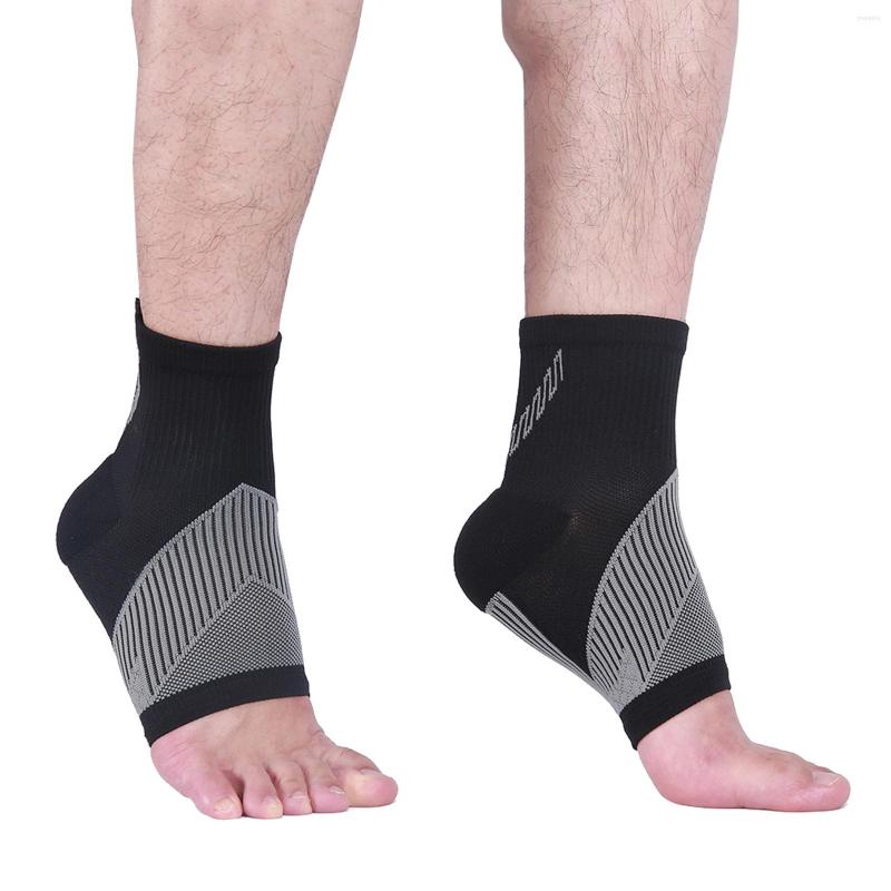 

Ankle Support Men Women Quick Drying Brace High Elastic Pain Relief Compression Foot Sleeve Provides Arch Heel, Black
