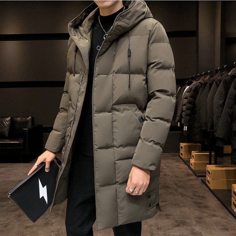 

Men's Jackets Men Winter Jacket Coat Long Style Parka For Men Hooded Thick CottonPadded Jacket Men Parka Coat Male Fashion Casual Coats 5XL 221010, Black