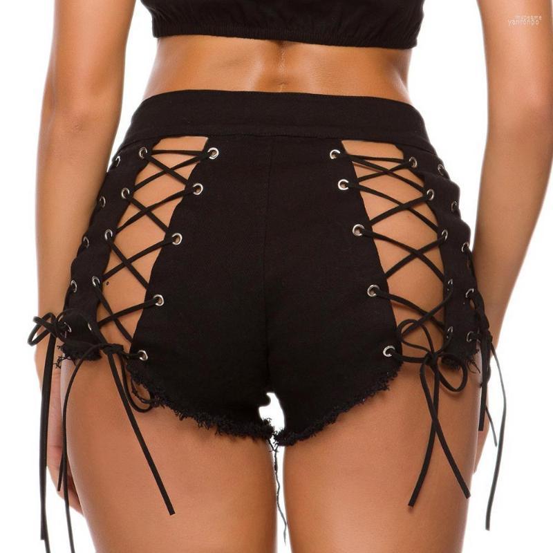 

Women' Shorts Women' 2022 High Waisted Women Sexy Jeans Black Super Summer Mini Denim Hollow Out Hole Ladies Girls Club Party
