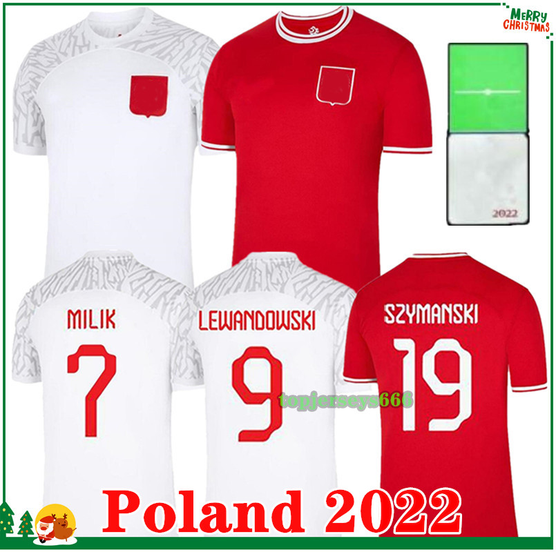 

2022 LEWANDOWSKI poland Soccer Jersey Home Away 22 23 GROSICKI PISZCZEK MILIK football jerseys shirt 2023 Polska koszulka