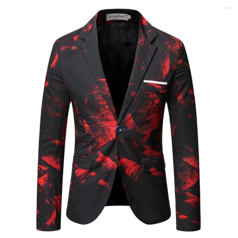 

Men's Suits Blazer Men Slim Fit Men's Casual Suit Korean Version Groomsman Bridegroom Wedding Business Occupation -5X, Blue