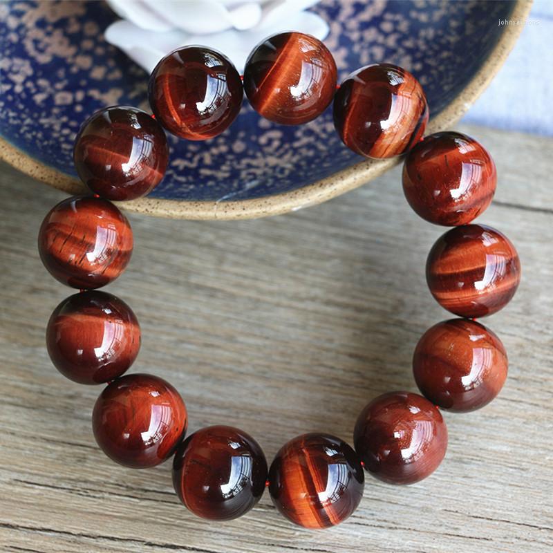 

Charm Bracelets 10mm Handmade Jewelry Beaded Bracelet Tiger Eye Stone Beads
