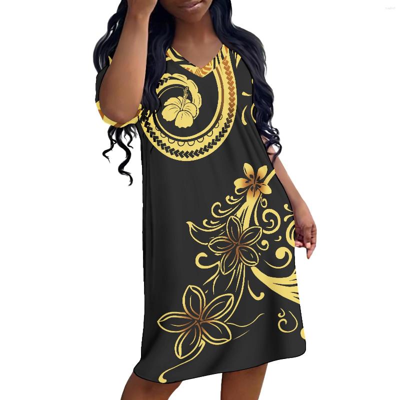 

Casual Dresses Polynesian Tribal Samoa Vintage Tattoo Prints Samoan Clothing Cover Up Short Sleeve Baggy Hide Loose T Shirt Dress Sundress, Hdrd1520d57