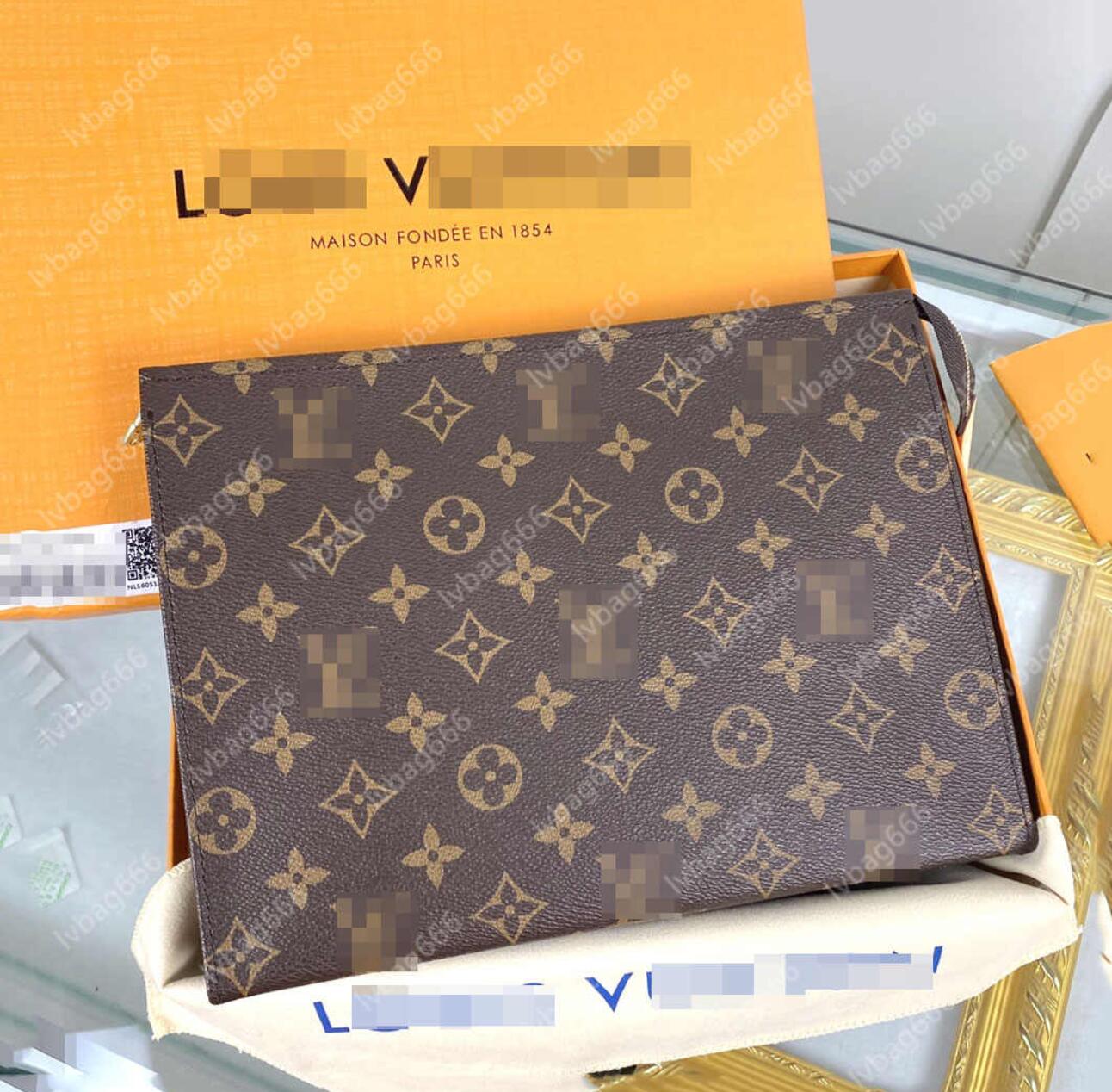 

GGs Louiseity 1 Viutonity LVS Designers Travel bag Toiletry Pouch 26 CM Handbags Luxurys Leather Women Clutch Case Waterproof Canvas Cosmetic Wash Bags M47542, Black grid