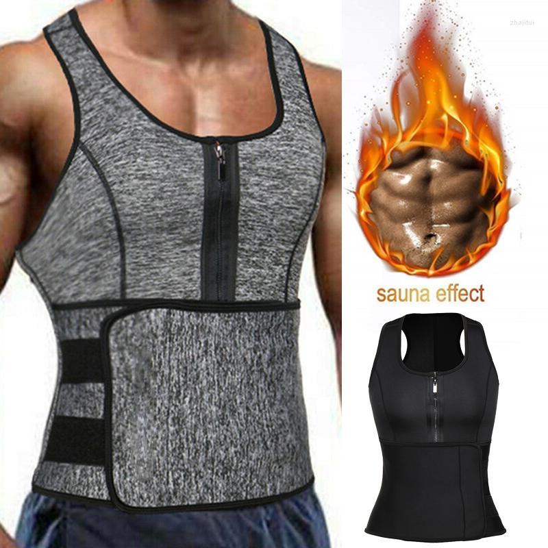 

Men' Body Shapers Men' Men Shaper Waist Trainer Corset Sauna Vest Sweat Neoprene Tank Top Shapewear Slimming Shirt Workout Suit Tummy