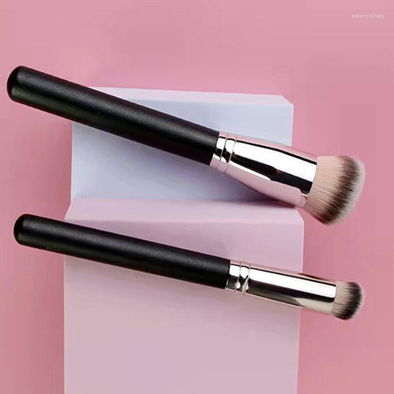 

Makeup Brushes 1 Pcs Wooden Handle Set High-End Foundation Concealer Contour Blending Professional Beauty Cosmetic Brush Frosted