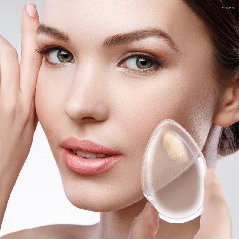 

Makeup Sponges 1pc Silicone Sponge Puff Water Drop Shape Transparent Beauty Egg BB Cream Powder Face Foundation Tools Wholesale