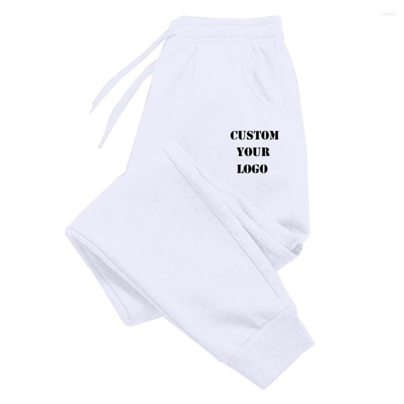

Men's Pants Custom Logo DIY Autumn Winter Men's Sweatpants 5 Color Jogging Loose Homme Tracksuit Sport Fitness Trousers Casual Warm, Gray solid color