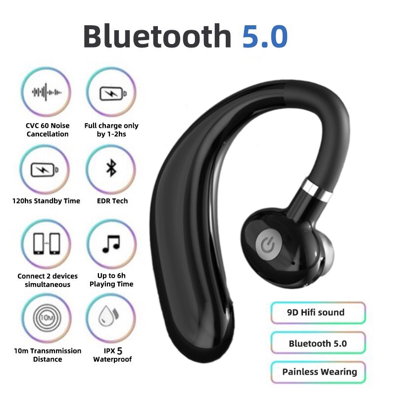 

The explosive Headphones & Earphones 5.0 bone-conduction F88 Business Concept Bluetooth headset, Silver