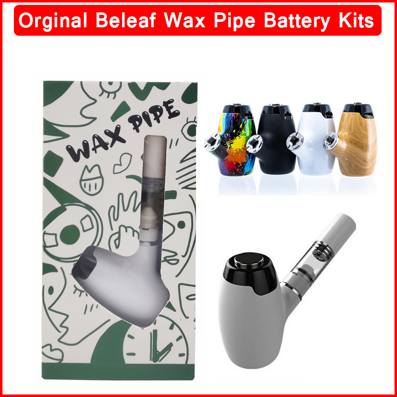 

Orginal Beleaf Wax Pipe Vaporizer Starter Kits 1000mAh Concentrate Vape Pipe Battery VV Variable Voltage 3.0V-3.7V-4.2V With 510 Ceramic Cartridge, Mix colors