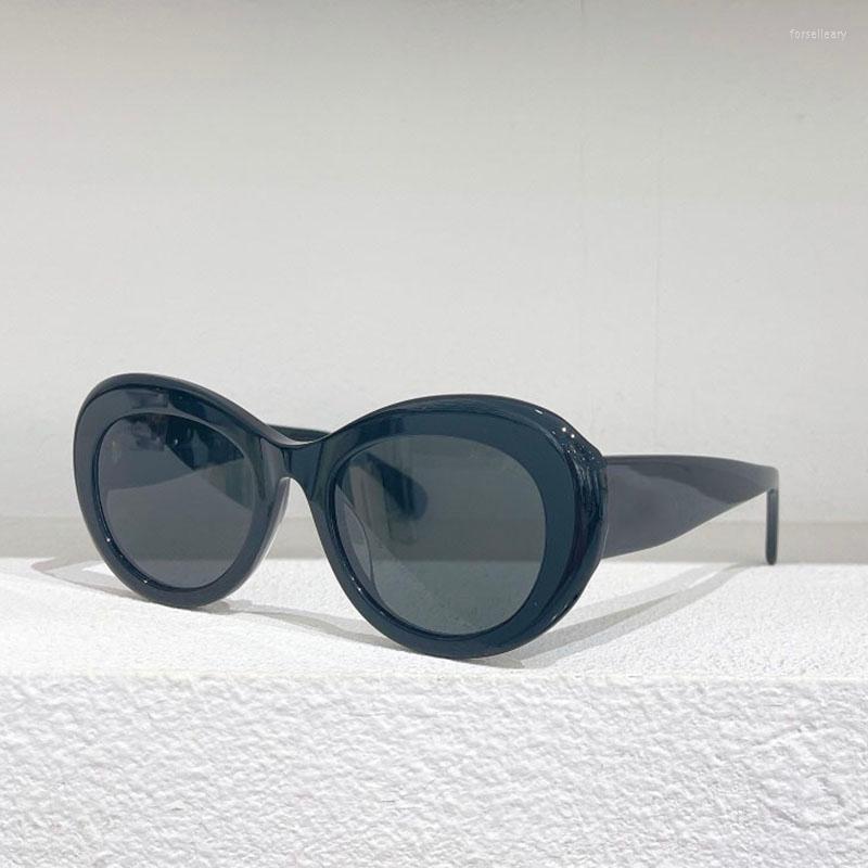 

Sunglasses 2022 Black Acetate Butterfly Chunky Frame Women Fashion Oversized