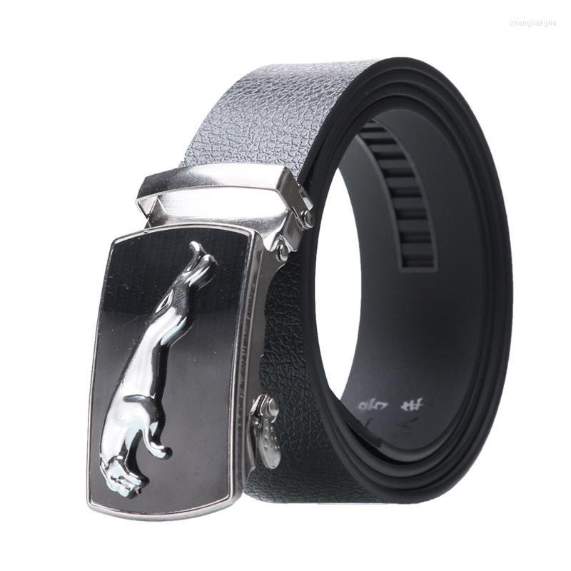 

Belts Luxury Fashion Male Reversible Leather Belt Men Business Trouser Genuine For JeansBelts, Black