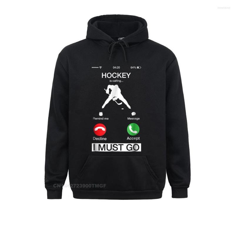 

Men' Hoodies Hockey Is Calling And I Must Go Funny Phone Screen Oversized Hoodie For Men Simple Style Sweatshirts Clothes, Pink