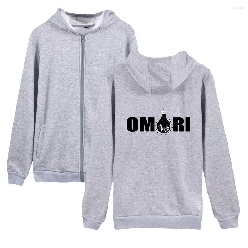 

Men's Hoodies Omori Zipper Game Sweatshirts Cosplay Polyester Plus Cotton Volleyball Creative Zip Hoodie Hooded, White