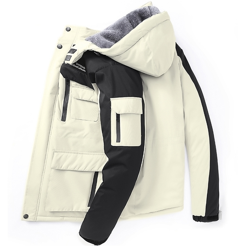 

Men's Down Parkas Winter Jacket Men Parka 6XL Jacket Mens Plus Velvet Thickening Hooded Coats Ski Suit Men's Casual Warm Jackets Coat Hooded Coats 221008, 898 black