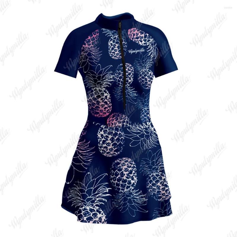 

Racing Sets Macaquinho Saia Feminino Cycling Skirt Triathlon Little Dress Bike Clothing Women's Skinsuit Short Sleeve Vestidinho, 13