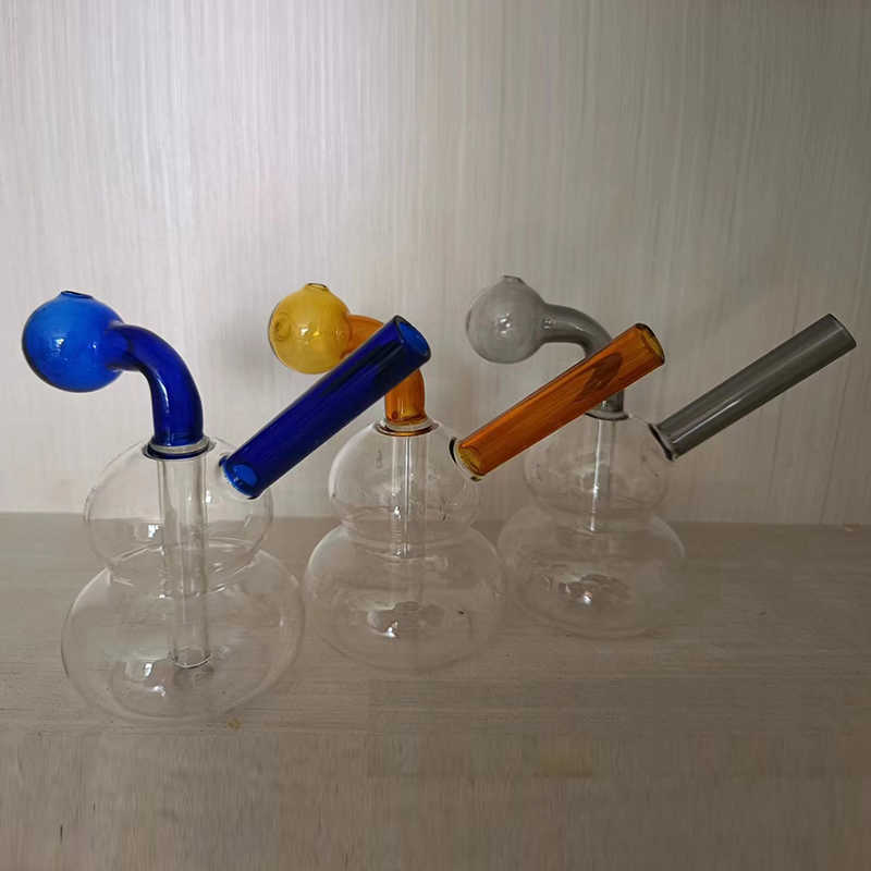 

Hookahs Glass Oil Burner Water Bongs Glass 4 Styles OilBurner Pipes Thick Colorful Small Bubbler Bong Mini Dab Rigs For Smoking