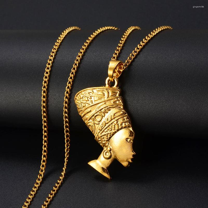 

Pendant Necklaces Anniyo African Women Head Charms Pendants And For Mom Girls Party Fashion #150116