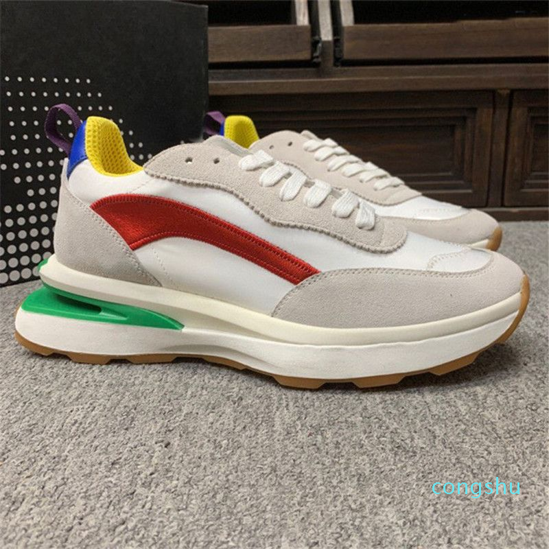 

Men Casual Sneakers Boots Thick Soled High Skateboard Shoe Color Contrast Basketball Shoe, Picture color b