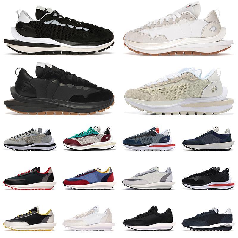 

vaporwaffle running shoes mens woems sneakers White Black Gum Clot Cool Grey Pine Green fragment Light Smoke Grey cheaper sports trainers, Ldwaffle 36-45 pine green