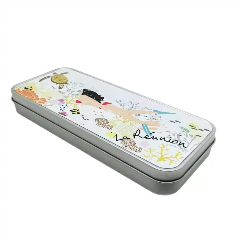 

Party Favor Sublimation Pencil Cases Aluminum Metal Heat Press Blank School Student Pencil Boxes