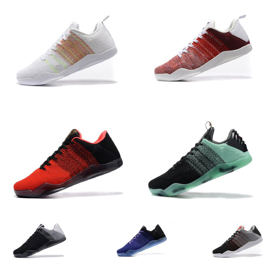 

Mens KB11 mamba 11 XI elite low protro basketball shoes ZK11 Bryants 11s Black Gold FTB White Multicolor Red Horse ASG sneakers tennis