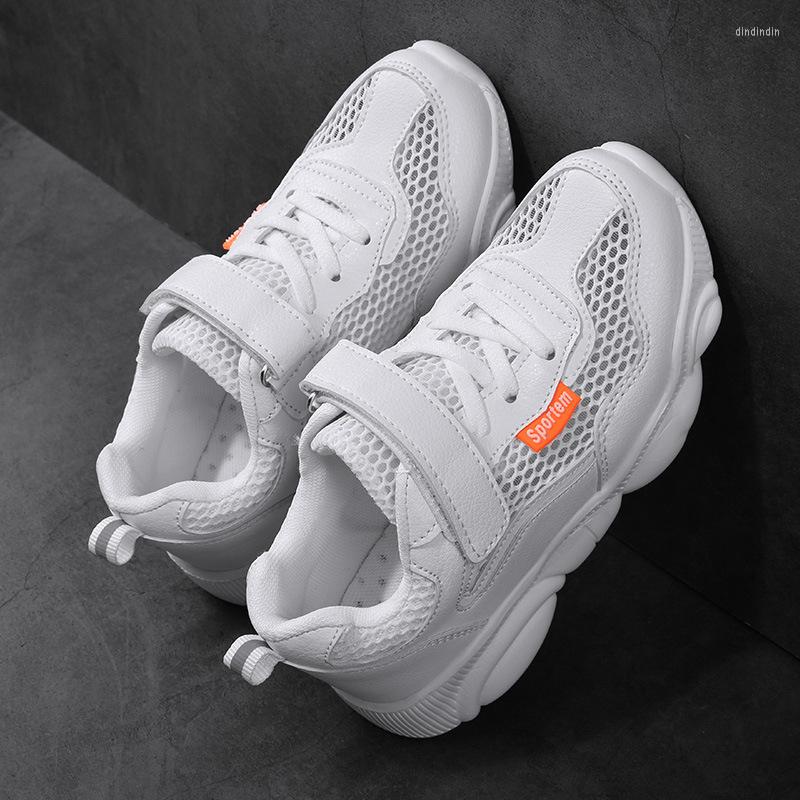 

Athletic Shoes Kids Spring Aummer Sneakers Girls Boys Autumn White Breathable Mesh Wear-resistant Sports Running Children Trainers, Color 2