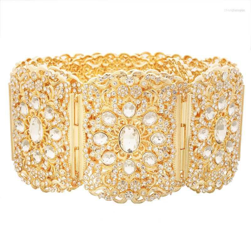 

Belts Elegant Large Round Crystal Metal Waist Chain Caftan Wedding Belt, Silver