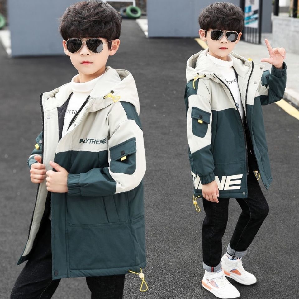 

Jackets Spring Korean Boys Coats Clothing Letter Teenage Zipper Hoodies Jacket For Kids Sweatshirt Children Windbreaker Outerwear 4 14Y 221010, Black