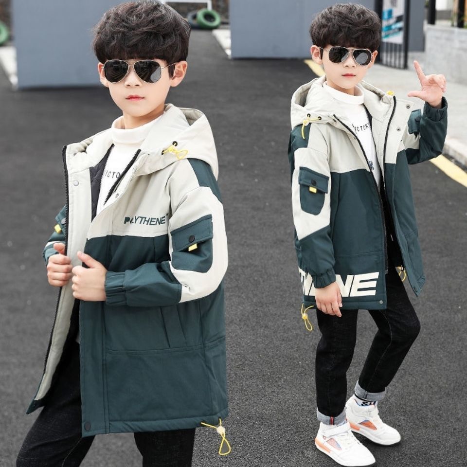 

Jackets Spring Korean Boys Coats Clothing Letter Teenage Zipper Hoodies Jacket For Kids Sweatshirt Children Windbreaker Outerwear 4 14Y 221010, Black