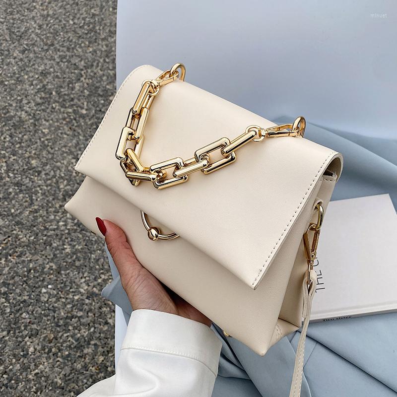 

Evening Bags Chain Design Women's Small PU Leather Flap Crossbody Sale Ladies Yellow Shoulder Handbags 2022 Female Luxury, Beige