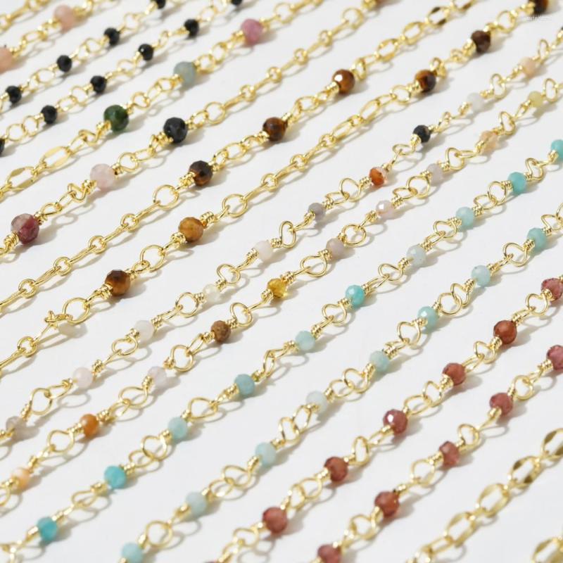 

Choker ZMZY Bohemian Crystal Faceted 2-3mm Natural Stone Necklace Women's Fashion Jewelry Collares Para Mujer Femal