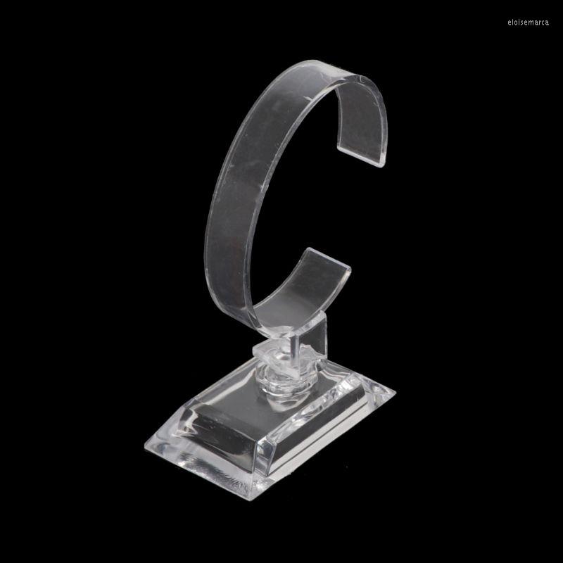

Jewelry Pouches 1Pc Clear Acrylic Bracelet Watch Display Holder Stand Rack Retail Shop Showcase