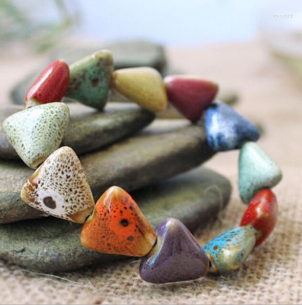 

Bangle OMH Wholesale Mix Jewelry National Wind Glaze Fashion Ceramic Lovers's Bracelet SZ08