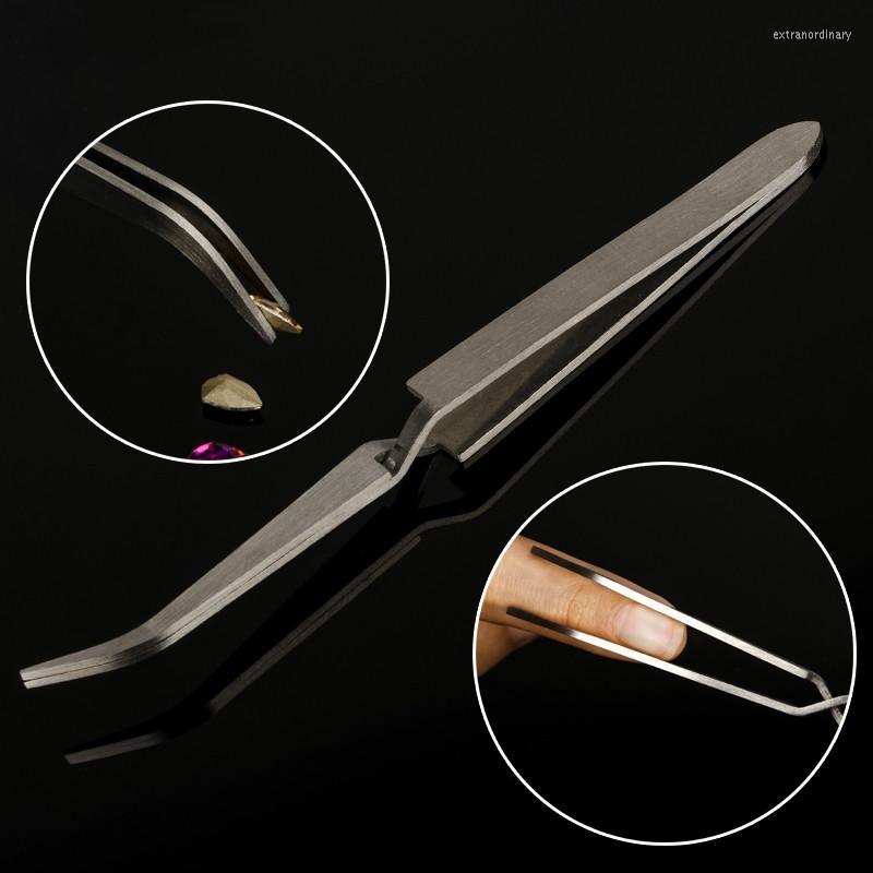 

Nail Art Kits Shaping Tweezers Stainless Steel Multi-Function Clip Tip Manicure Tool UV Gel Acrylic C Curve Nipper Picking Rhinestone