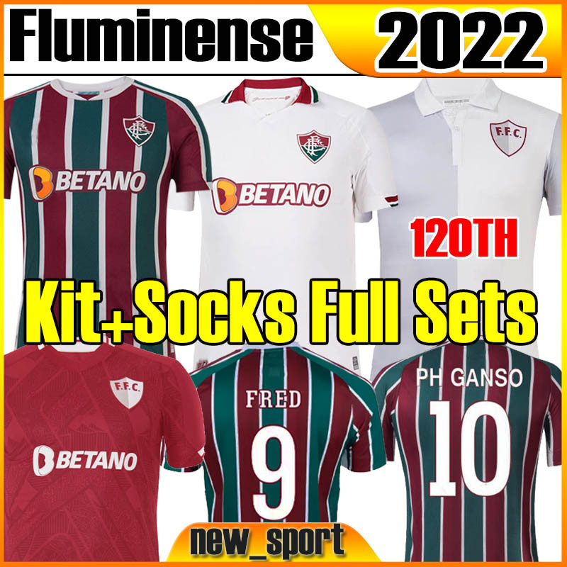 

2022 Fluminense soccer jerseys retro Brazilian M.PAULO PH GANSO 2008 football jersey NENE NINO MIGUEL Calegari camisa men kids kit football shirt, 2022 home patch