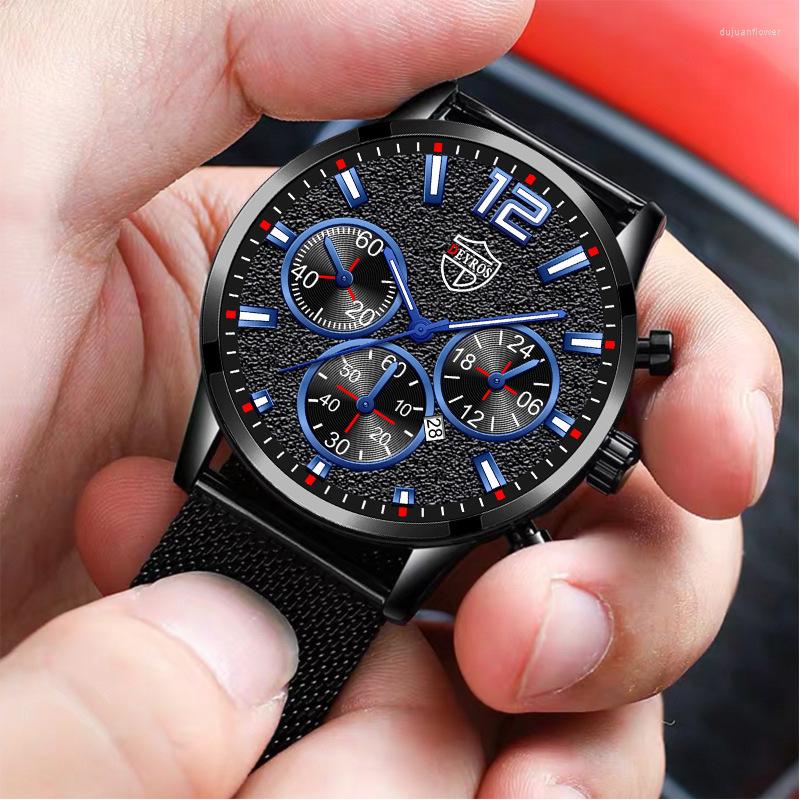 

Wristwatches Gold Watch For Men's Mesh Belt Men Fashion Luxury Stainless Steel Quartz Wristwatch Gifts Luminous Watches Reloj De Hombre, Watch 29250102