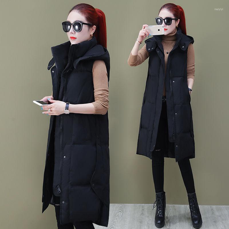 

Women's Vests Wholesale 2022 Autumn And Winter Selling Women's Fashion Casual Warm Jacket Female Basic Long Coats T04, Creamy-white