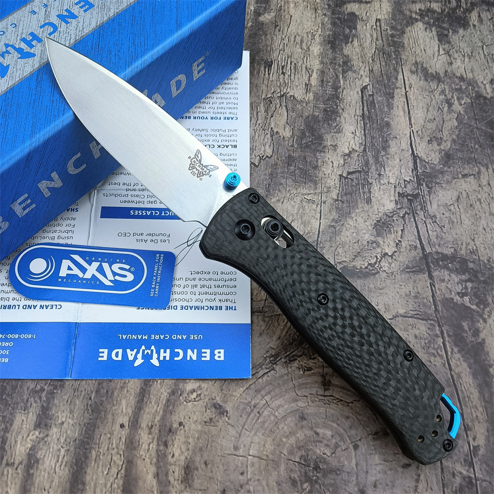 

Benchmade Bugout 535-3 EDC Pocket Knife S90v Drop Point Blade Carbon Fiber Handles Self Defense Outdoor Easy To Carry Hunting Folding Knives BM 535 940 3300