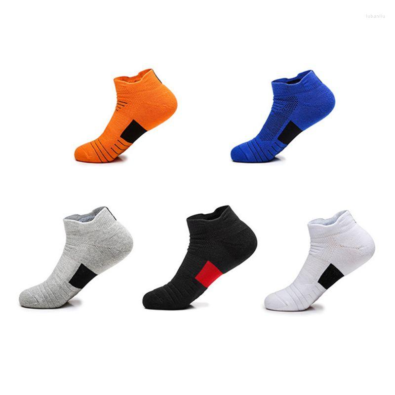 

Sports Socks Basketball Men Towel Bottom Non-slip Boat Outdoor Short Tube Quick-drying Running, A02