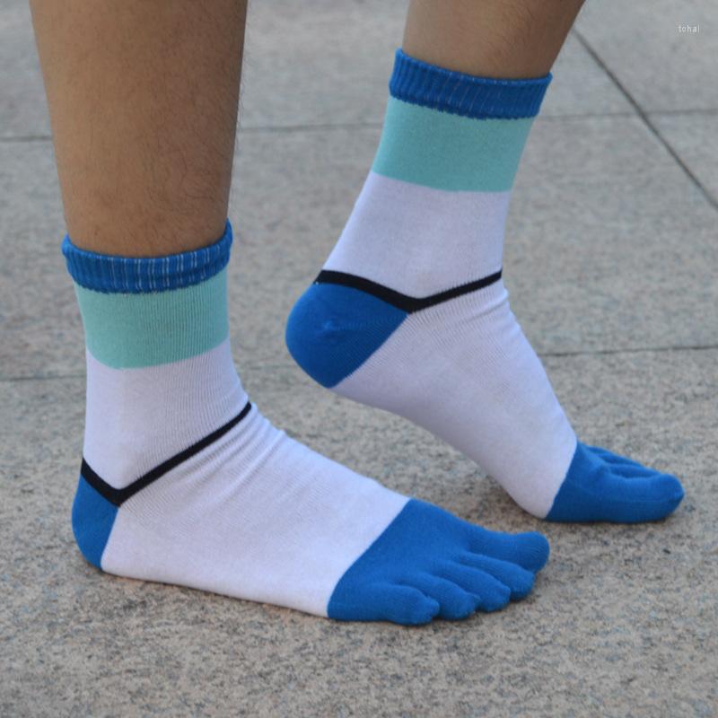

Men's Socks 5 Pairs Men's Five Finger Autumn Winter Cotton Leisure Female Toe, Gray