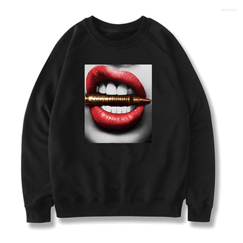 

Gym Clothing Cody Lundin Fashion Men Women Pullover O Neck Red Lip Print Streetwear Harajuku Cotton Sports Sweatshirt, By12