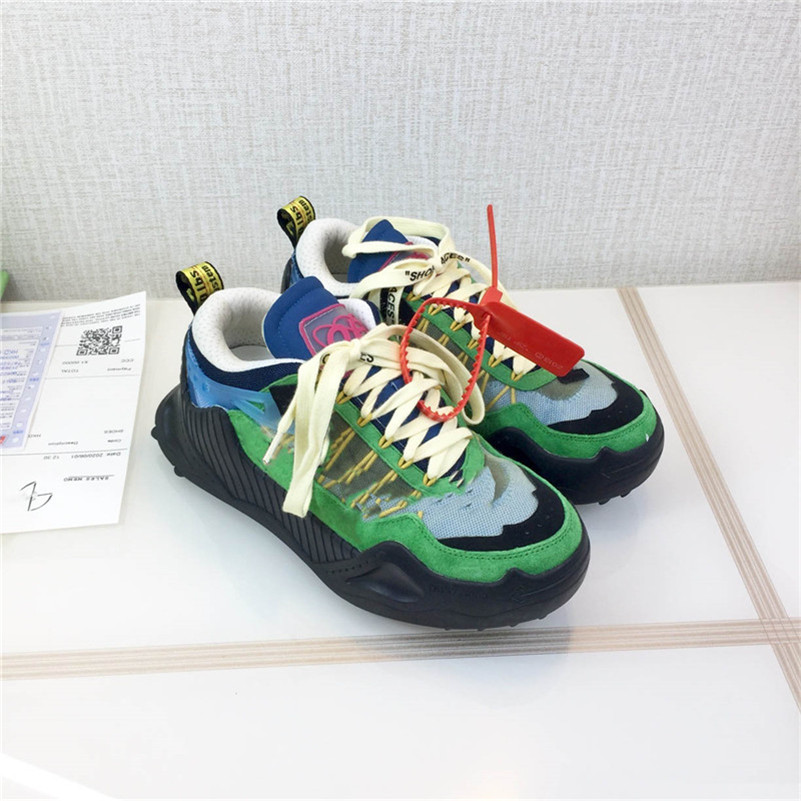 

Designer Luxury Off Casual Shoes VirgiAblo svela le nuove ODSY-1000 Green Trainers Sneakers With Original Box, 16