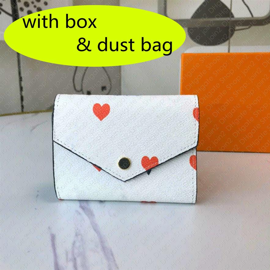 

41938 GAME ON VICTORINE WALLET Designer Womens Compact Envelope Flap Wallets Key Coin Card Holder Pouch Mini Pochette Accessoires 227g, (black) w/ hearts & flowers