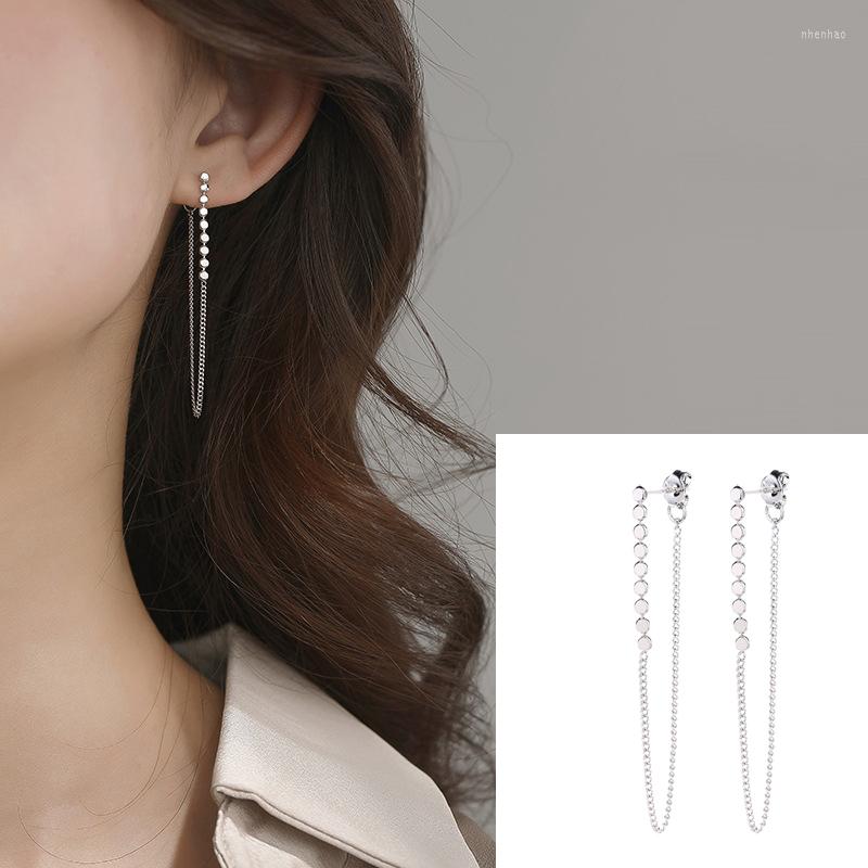 

Dangle Earrings A Girl' Fashion Punk Women Small Sequins Tassel For Girls Minimalist Metal Chain Ear Jewelry Party
