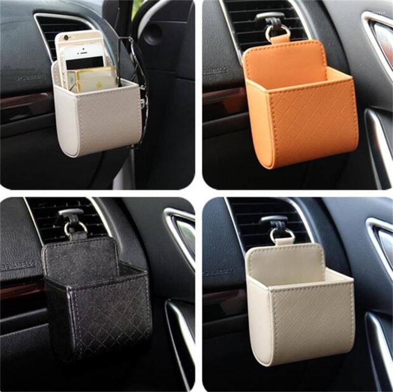 

Car Organizer Universal Phone Storage Bag Trash Box Holder Leather Pocket Seat Back