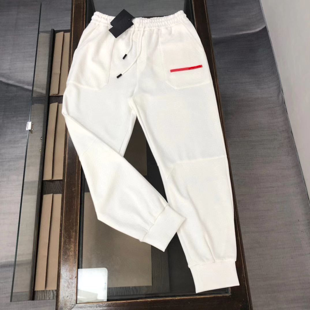 

2022 Autumn Wiinter New Men's Casual Pants Trousers Cotton Jogging Pants Couples Style Leggings Sweatpants Traingle, Black