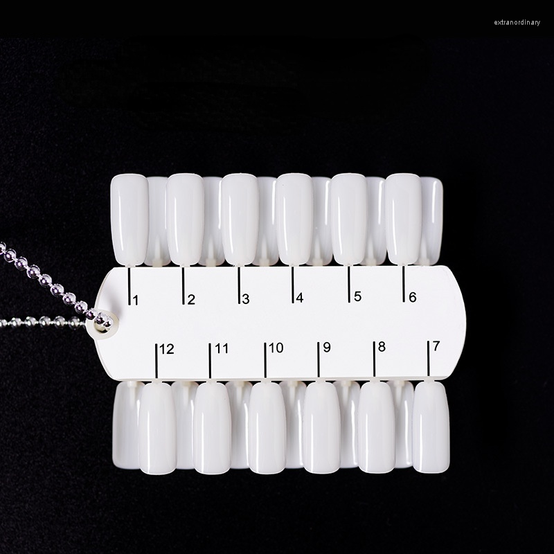 

Nail Art Kits Fashion 24C Swatch Double-sided With Chain Polish Glue Display Novice Practice Plate Color Card